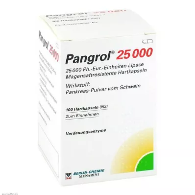 PANGROL 25.000 Hartkps.m.magensaftr.überz.Pell., 100 St