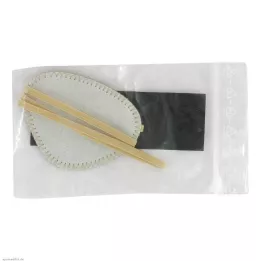 AUGENKLAPPE mit Gummiband sandfarben, 1 St