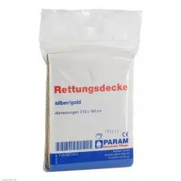 RETTUNGSDECKE gold/silber, 1 St