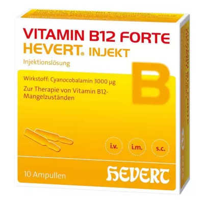 VITAMIN B12 HEVERT forte Injekt Ampullen, 10X2 ml