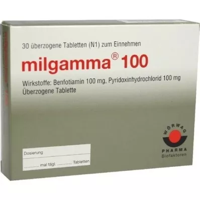 MILGAMMA 100 mg überzogene Tabletten, 30 St