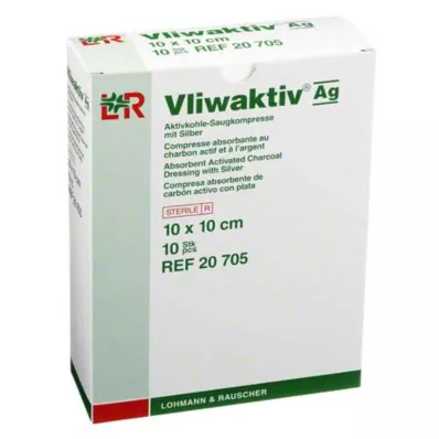 VLIWAKTIV AG Aktivkohle Saugkomp.m.Silber 10x10 cm, 10 St