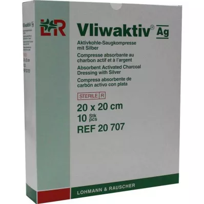 VLIWAKTIV AG Aktivkohle Saugkomp.m.Silber 20x20 cm, 10 St