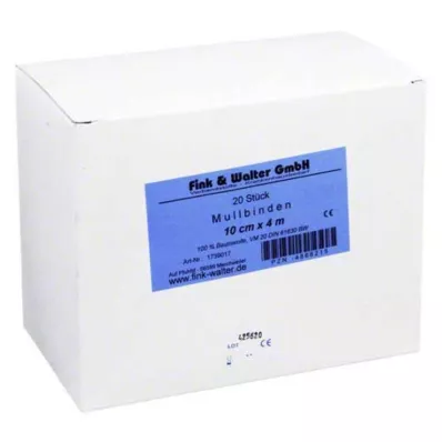 Mullbinden 4mx10cm 100% Baum, 20 St