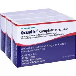 OCUVITE Complete 12 mg Lutein Kapseln, 180 St