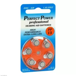 BATTERIEN f.Hörgeräte Power PP13, 6 St