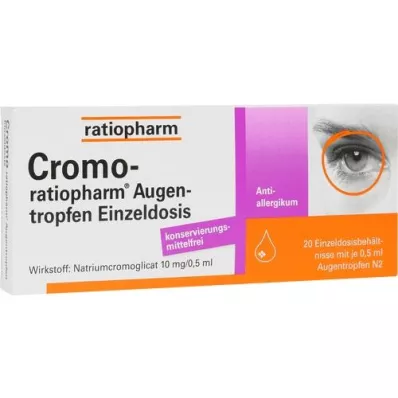 CROMO-RATIOPHARM Augentropfen Einzeldosis, 20X0.5 ml