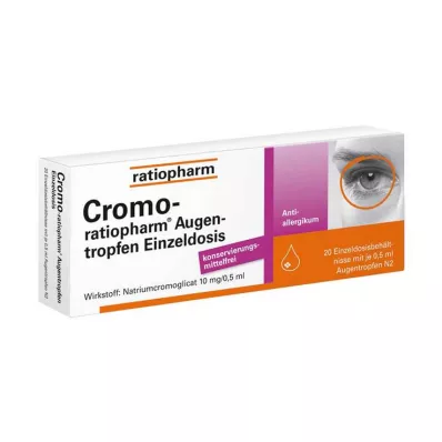 CROMO-RATIOPHARM Augentropfen Einzeldosis, 20X0.5 ml
