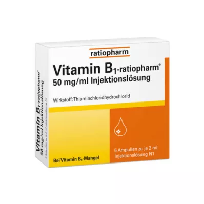VITAMIN B1-RATIOPHARM 50 mg/ml Inj.Lsg.Ampullen, 5X2 ml