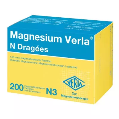 MAGNESIUM VERLA N Dragees, 200 St