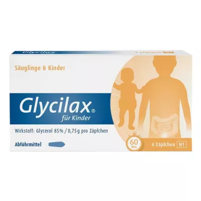 GLYCILAX Suppositorien für Kinder, 6 St