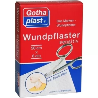 GOTHAPLAST Wundpfl.sensitiv 6 cmx0,5 m geschnitten, 1 St