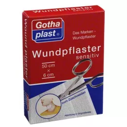 GOTHAPLAST Wundpfl.sensitiv 6 cmx0,5 m geschnitten, 1 St