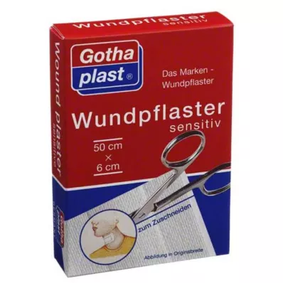 GOTHAPLAST Wundpfl.sensitiv 6 cmx0,5 m geschnitten, 1 St GOTHAPLAST Wundpfl.sensitiv 6 cmx0,5 m geschnitten, 1 St