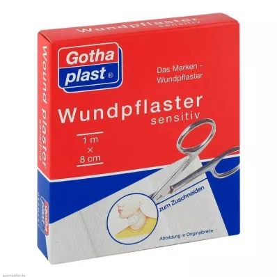 GOTHAPLAST Wundpfl.sensitiv 8 cmx1 m geschnitten, 1 St GOTHAPLAST Wundpfl.sensitiv 8 cmx1 m geschnitten, 1 St