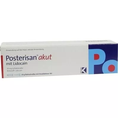 POSTERISAN Akut Salbe mit Analdehner, 25 g