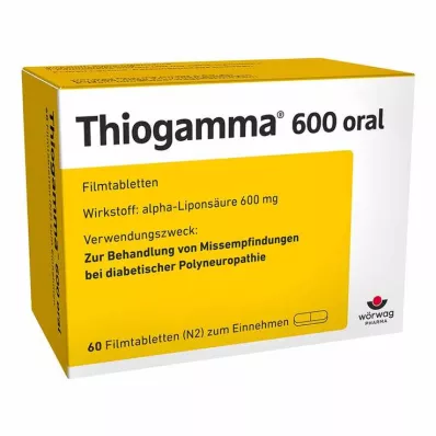 THIOGAMMA 600 oral Filmtabletten, 60 St THIOGAMMA 600 oral Filmtabletten, 60 St