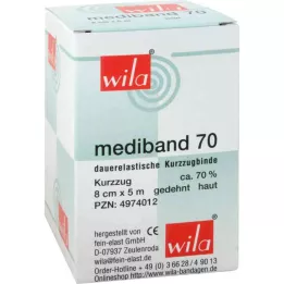 MEDIBAND 70 Kurzzugbinde 8 cmx5 m hautfarben, 1 St