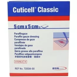 CUTICELL Classic Wundgaze 5x5 cm, 5 St