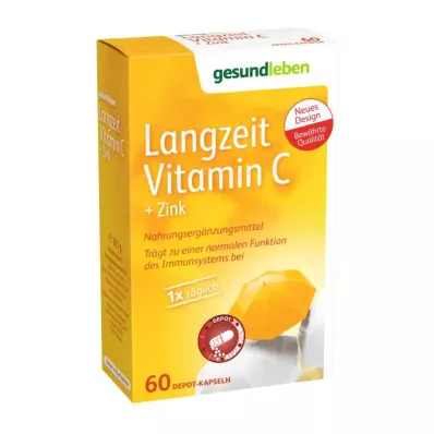 GESUND LEBEN Langzeit Vitamin C+Zink Kapseln, 60 St