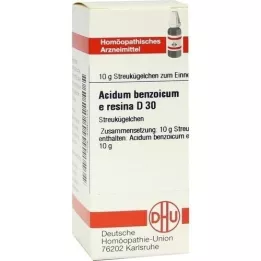 ACIDUM BENZOICUM E Resina D 30 Globuli, 10 g