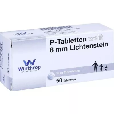 P TABLETTEN weiß 8 mm, 50 St