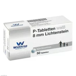 P Tabletten weiß 8 mm, 50 St