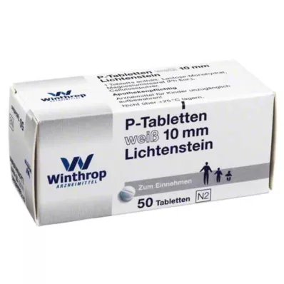 P TABLETTEN weiß 10 mm, 50 St