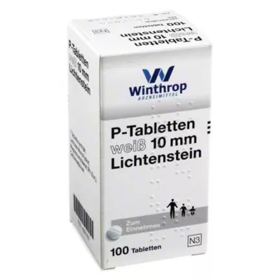 P TABLETTEN weiß 10 mm, 100 St