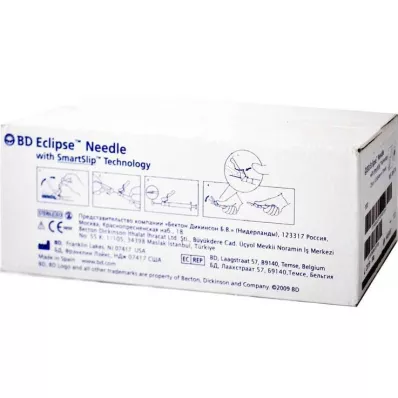 BD ECLIPSE Sicherheitsinjekt.Kanüle 30 G 1/2, 100 St