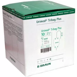 URIMED Tribag Plus Urin Beinbtl.500ml 50cm ster., 10 St