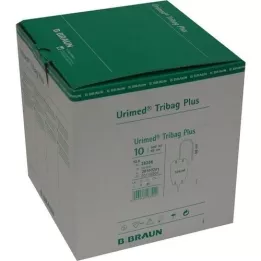 URIMED Tribag Plus Urin Beinbtl.500ml 80cm unst., 10 St