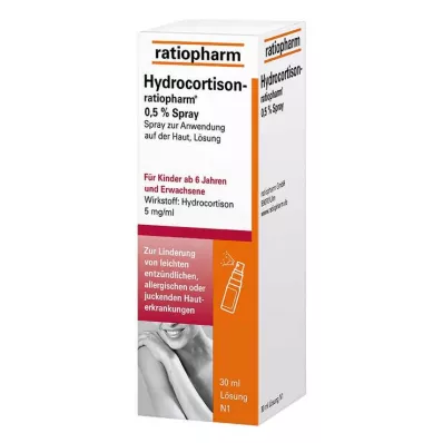 HYDROCORTISON-ratiopharm 0,5% Spray, 30 ml