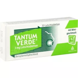 TANTUM VERDE 3 mg Lutschtabl.m.Minzgeschmack, 20 St