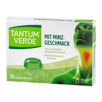 TANTUM VERDE 3 mg Lutschtabl.m.Minzgeschmack, 20 St TANTUM VERDE 3 mg Lutschtabl.m.Minzgeschmack, 20 St