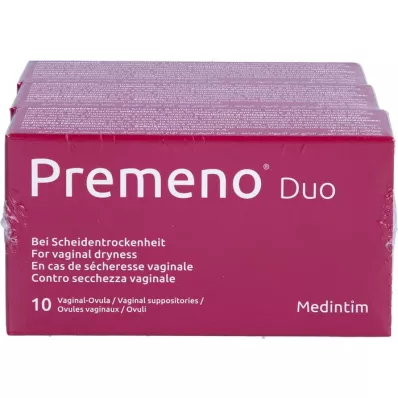 PREMENO Duo Vaginalovula, 3X10 St