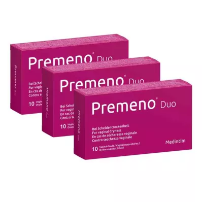PREMENO Duo Vaginalovula, 3X10 St