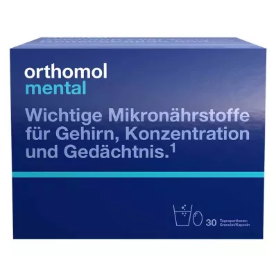 ORTHOMOL mental Granulat/Kapseln 30 Tage Kombip., 30 St
