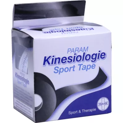 KINESIOLOGIE Sport Tape 5 cmx5 m schwarz, 1 St