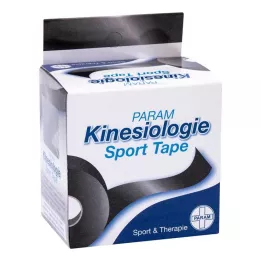 KINESIOLOGIE Sport Tape 5 cmx5 m schwarz, 1 St