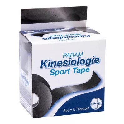 KINESIOLOGIE Sport Tape 5 cmx5 m schwarz, 1 St