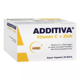 ADDITIVA Vitamin C+Zink Depotkaps.Aktionspackung, 80 St