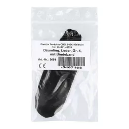 DÄUMLING Leder Gr.4 mit Bindeband, 1 St