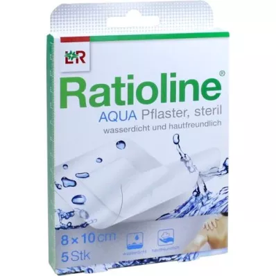 RATIOLINE aqua Duschpflaster Plus 8x10 cm steril, 5 St