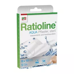 RATIOLINE aqua Duschpflaster Plus 8x10 cm steril, 5 St