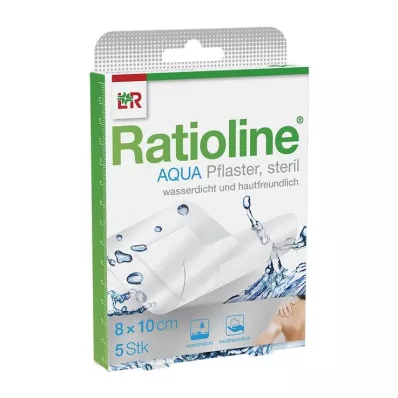 RATIOLINE aqua Duschpflaster Plus 8x10 cm steril, 5 St