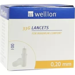WELLION Lancets 33 G, 100 St