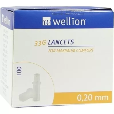 WELLION Lancets 33 G, 100 St