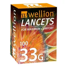 WELLION Lancets 33 G, 100 St