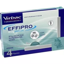 EFFIPRO 50 mg Lösung z.Auftropfen f.Katzen, 4 St